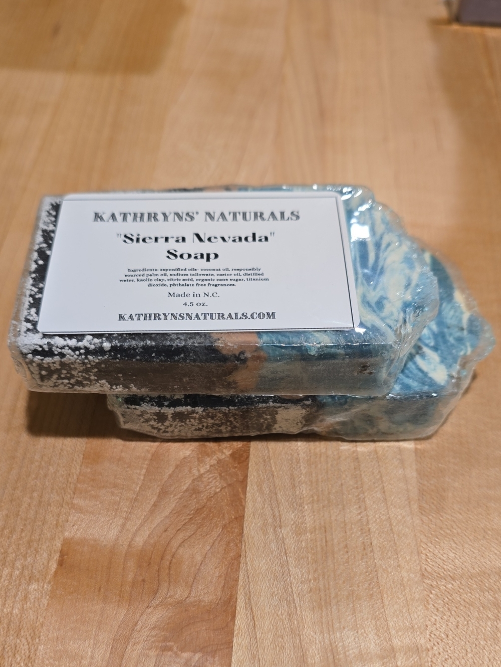 Kathryns Naturals Sierra Nevada Blue Soap Bar-2 Bars